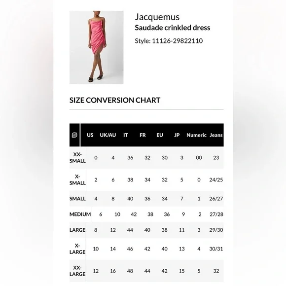 NWT 2024 Jacquemus Saudade crinkled dress size 40 - Picture 4 of 11